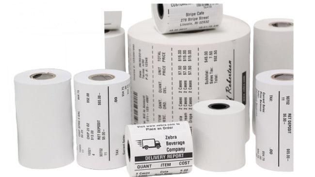 Zebra Papel Recibo 3in x 55ft (76.2mm x 16.8m) - Zebra Papel Recibo 3in x 55ft (76.2mm x 16.8m) -